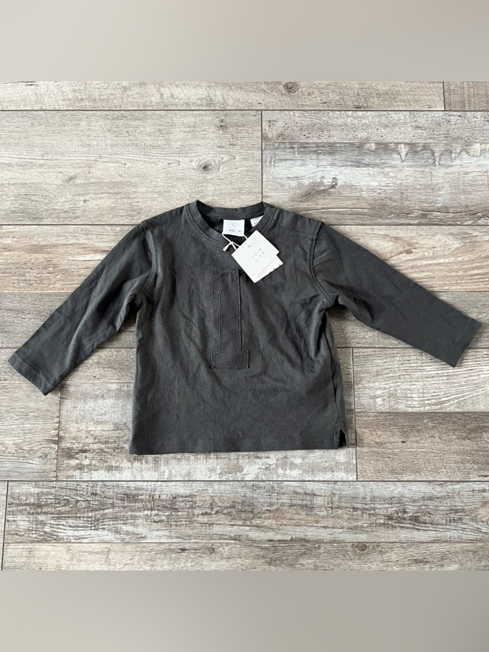 NWT Zara Kids One Long Sleeve Shirt Size 9-12 Months